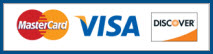 MasterCard, Visa, Discover Credit Card Logos